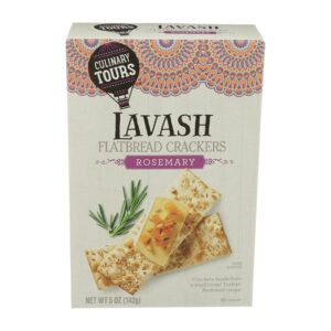 Galletas Flatbread Lavash Rosemary Culinary Tours 5 Onz