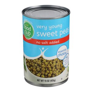 Guisantes Sin Sal Añadida Food Club 15 Onz