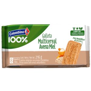 Galleta Multicereal Avena Y Miel Colombina 216 Gr