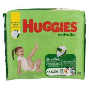 Pañales Etapa 6 Huggies Active Sec 22 Und/Paq