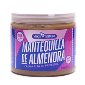 Mantequilla De Almendra Alta En Proteina Sin Endulzar Virgin Nature 16 Onz