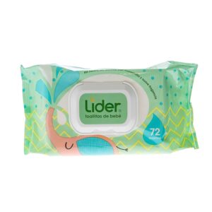 Toallitas Húmedas Para Bebe Lider 72 Und/Paq