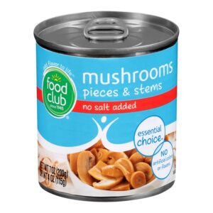 Hongos Cortados Sin Sal Añadida Food Club 4 Onz