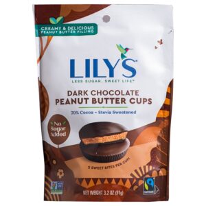 Chocolate Negro Con Mantequilla De Maní Lily's 3.2 Onz