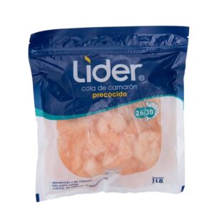 Camarón Precocido 26/30 Congelado Lider 1 Lb