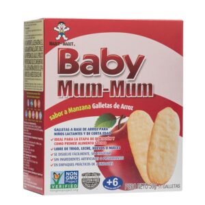 Galleta De Arroz Y Manzana Para Bebes Baby Mum Mum 6M+ 50 Gr