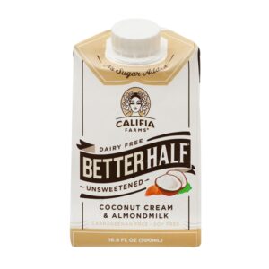 Crema Para Cafe Sin Lactosa Y Sin Azucar Better Half Califia 16 Onz