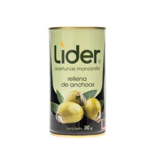 Aceitunas Rellenas De Anchoas Lider 350 Gr