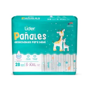 Pañales Desechables Etapa 5 Lider 28 Und/Paq