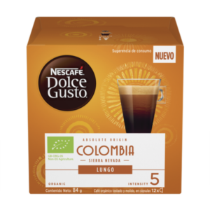 Café en Cápsulas Lungo Colombia Nescafé Dolce Gusto 12 Und/Paq
