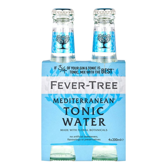 Agua Tónica Mediterranea Fever Tree 4 Und/Paq 200 Ml