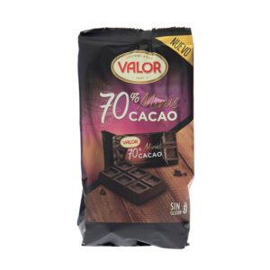 Chocolate Negro 70% Cacao Mini Valor 200 Gr