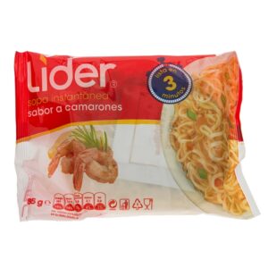 Sopa Instantanea Sabor Camarones Lider 85 Gr