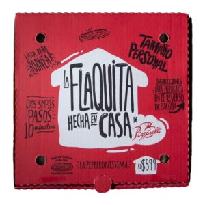 Pizza La Flaquita Pepperonissima Congelada Pizzarelli 3 Und/Paq