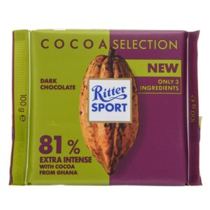 Chocolate Negro 81% Cacao Ritter Sport 100 Gr