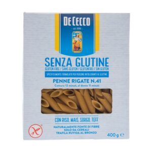 Pasta Penne Rigate Sin Gluten De Cecco 400 Gr