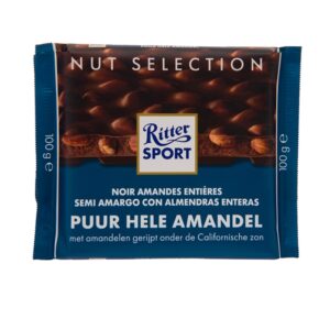 Chocolate Oscuro Almendras Enteras Ritter 100 Gr