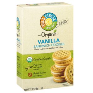 Galletas Sándwich Sabor A Vainilla Orgánicas Full Circle 12 Onz