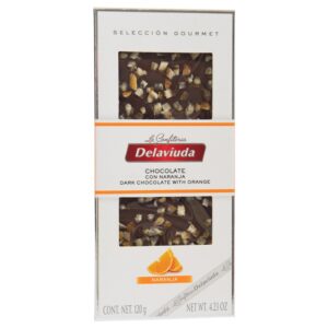Chocolate Negro Con Naranja Delaviuda 120 Gr
