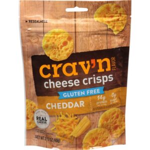 Crisp De Queso Cheddar Sin Gluten Cravn Flavor 2.12 Onz