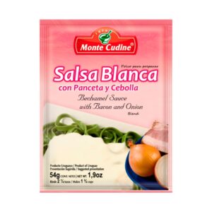 Salsa Blanca Sabor Panceta y Cebolla Monte Cudine 54 Gr