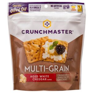 Galletas Con Queso Cheddar Blanco Crunchmaster 4 Onz