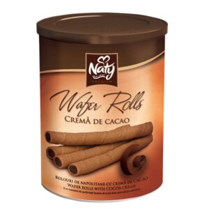 Wafer Rolls Con Crema De Cacao Naty 400 Gr