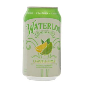 Agua Con Gas Sabor A Lima-Limon Waterloo 355 Ml
