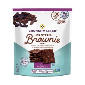 Snack Brownie Thins Chocolate Oscuro Crunchmaster 3.5 Onz