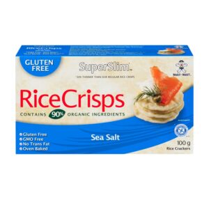 Galleta De Arroz Sin Gluten Con Sal De Mar Superslim 100 G