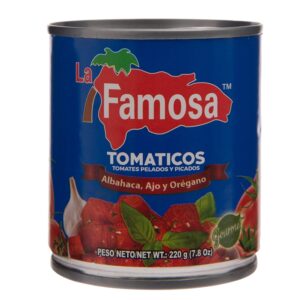 Tomaticos Estilo Gourmet Con Albahaca, Ajo Y Orégano 8 Oz