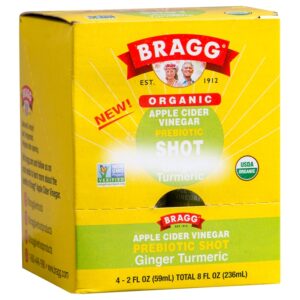 Shot de Vinagre de Manzana con Jengibre y Curcuma Bragg 2 Onz