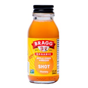 Shot De Vinagre De Manzana Con Miel Bragg 2 Onz
