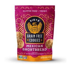 Galletas Mexicanas Shortbread Sin Gluten Siete 4.5 Onz