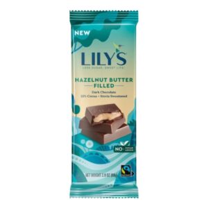 Barra De Chocolate Oscuro Con Avellana Lily's 2.8 Onz