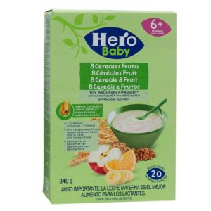 Papilla De 8 Cereales Con Fruta Hero 340 Gr