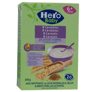 Papilla Con 8 Cereales Hero 340 Gr