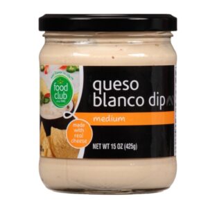 Salsa de Queso Blanco Medium Food Club 15 Onz