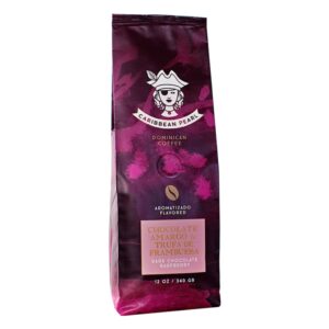 Café Sabor Chocolate Negro y Frambuesa Caribbean Pearl 12 Onz