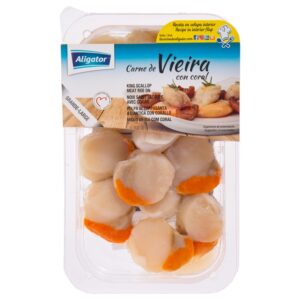 Carne De Vieira Con Coral Congelada Aligator 250 Gr