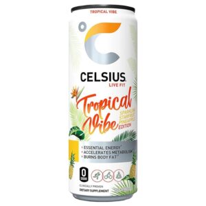 Agua Gasificada Saborizada Sabor Tropical Celsius 12 Onz