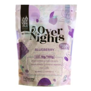 Avena Over Nights Sabor Blueberry La Newyorkina 400 Gr