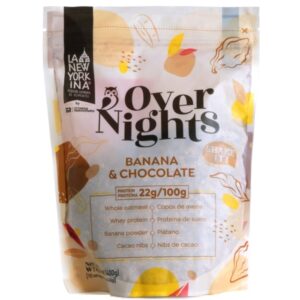 Avena Over Nights Sabor Banana Y Chocolate La Newyorkina 400 Gr