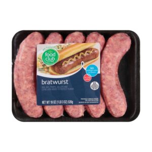 Salchicha Bratwurst Food Club 19 Onz
