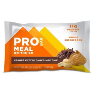 Barra De Proteína Con Mantequilla De Maní Y Chispas De Chocolate Pro Bar Meal 85 Gr