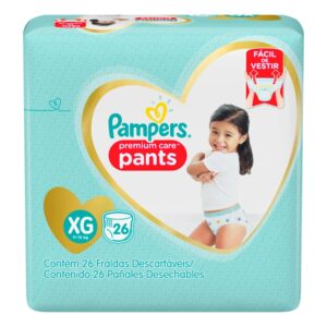 Pañales Premium Care Pants Xg (11-15 Kg) Pampers 26 Und/Paq