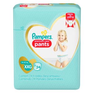 Pañales Premium Care Pants Xxg (14-25 Kg) Pampers 24 Und/Paq