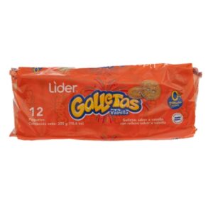 Galletas Sandwich Vainilla Lider 12 Und/Paq