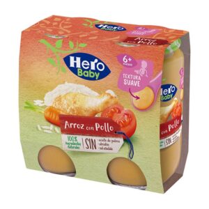 Compota De Arroz Con Pollo Hero 235 Gr 2 Und/Paq
