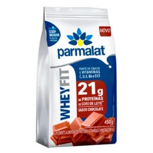 Proteína Sabor Chocolate WheyFit Parmalat 450 Gr